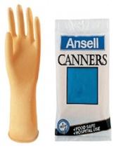 ถุงมือยางสีเนื้อ Ansell รุ่น Canners